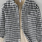 Men's Plus Size Plaid Button-Down Shirt with Contrast Inner Lining - Farnelli