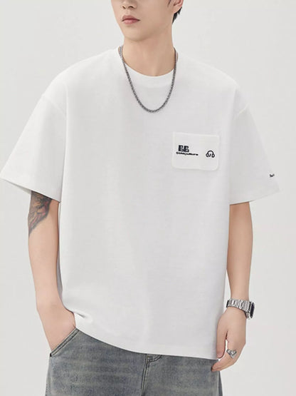 Men's Plus Size Round Neck Short Sleeve T-Shirt - Farnelli