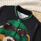 Children's Cartoon Bear Graphic Baseball Jacket - Farnelli