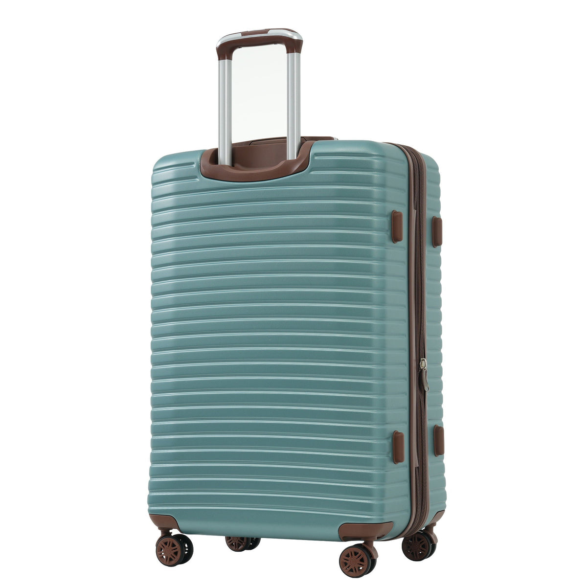 HouseOfZazla 4-piece hard shell luggage set with spinner wheels in multiple colors