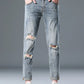 Men's Plus Size Distressed Slim Fit Jeans - Farnelli