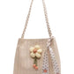 Floral Decor Woven Straw Tote Bag - Farnelli