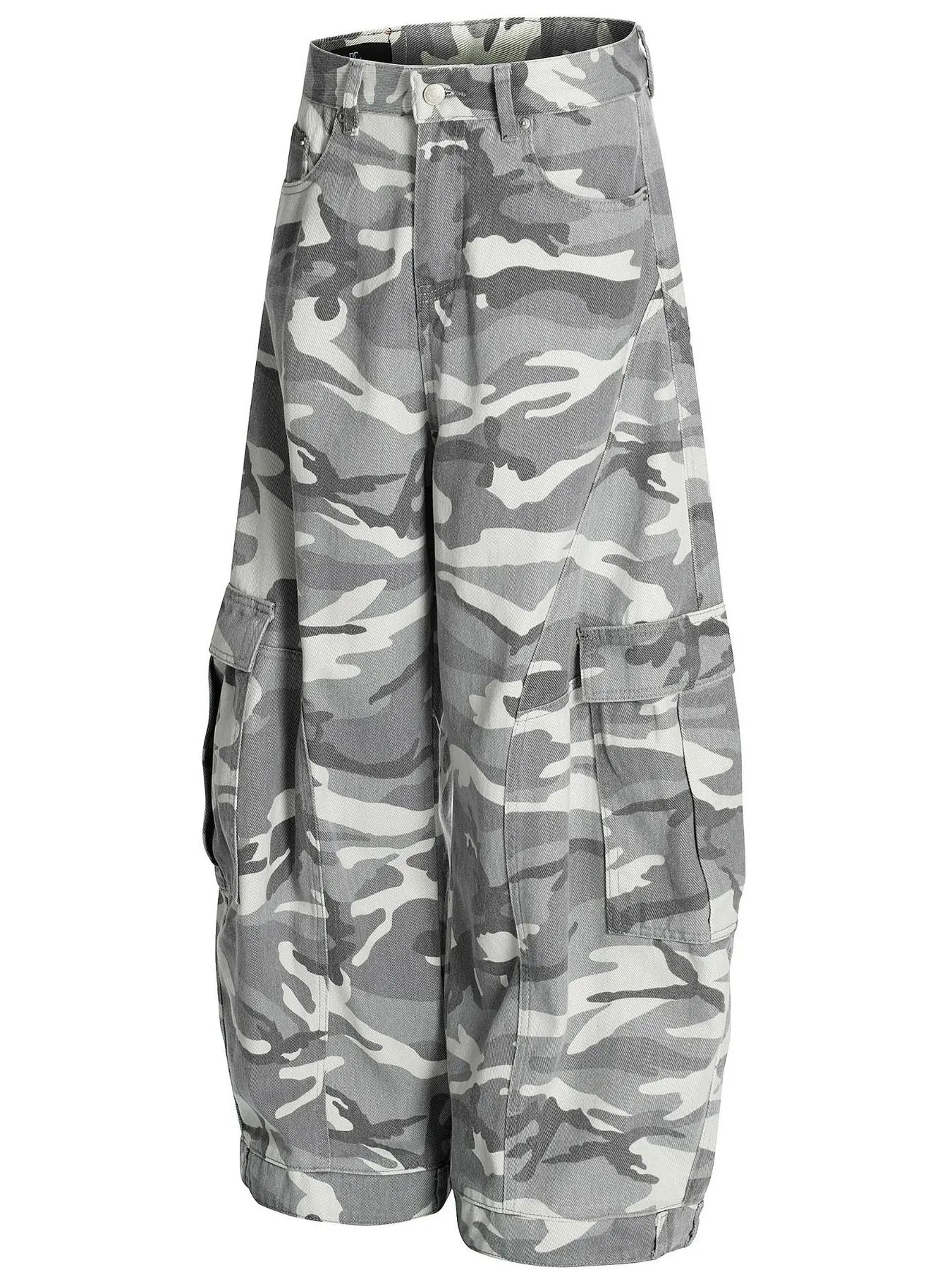 Men's Camo Cargo Wide Leg Jeans - Farnelli