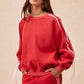BiBi Side Lined Bow Details Fleece Sweatshirt - Farnelli