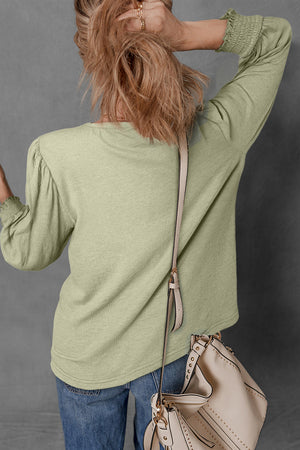 Adelynn Textured Half Sleeve Blouse - Farnelli
