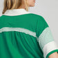 Umgee French Terry Collared Colorblock Romper - Farnelli