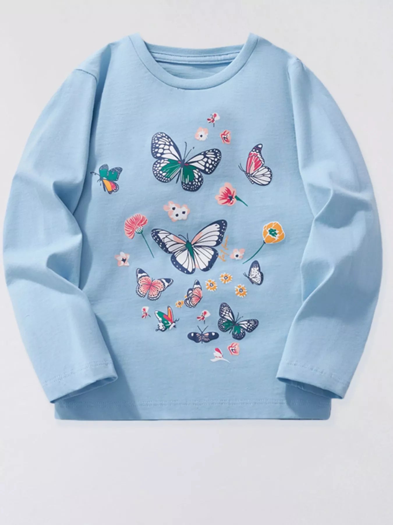 Children's Butterfly Long Sleeve T-Shirt - Farnelli