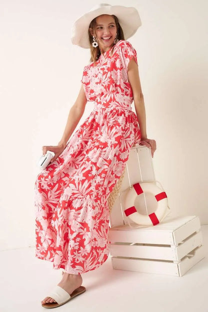 Mittoshop Tropical Print Top and Skirt Set - Farnelli