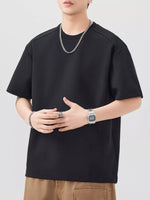 Men's Plus Size Round Neck Short Sleeve T-Shirt - Farnelli