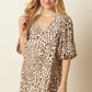 Mittoshop Animal Print Puff Sleeve Mini Dress - Farnelli