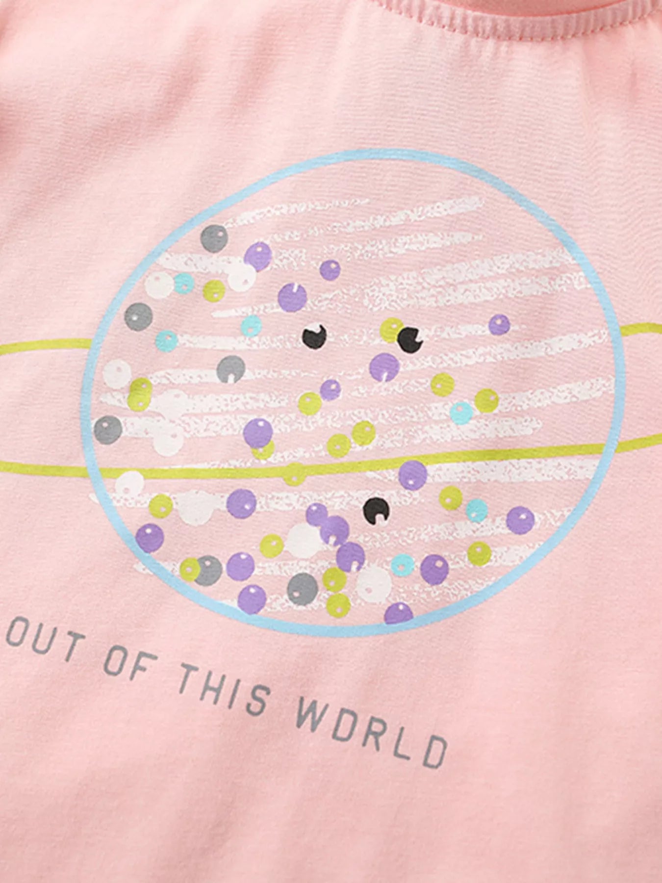 Children's Out of This World Planet Graphic Top and Shorts Set - Farnelli
