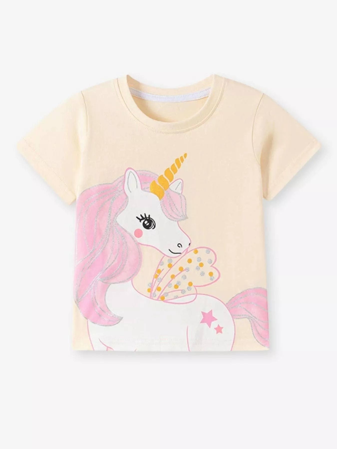 Children's Unicorn Graphic Tee & Shorts Set - Farnelli