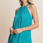 BiBi Pleating Knit Halter Neck Top - Farnelli