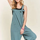 ADORA Knotted Wide Strap Wide Leg Overalls - Farnelli