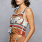 POL Cutout Flower Cropped Crochet Cami with with Dangle Detail - Farnelli