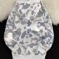 Men's Camo Print Zip-Up Hoodie - Farnelli