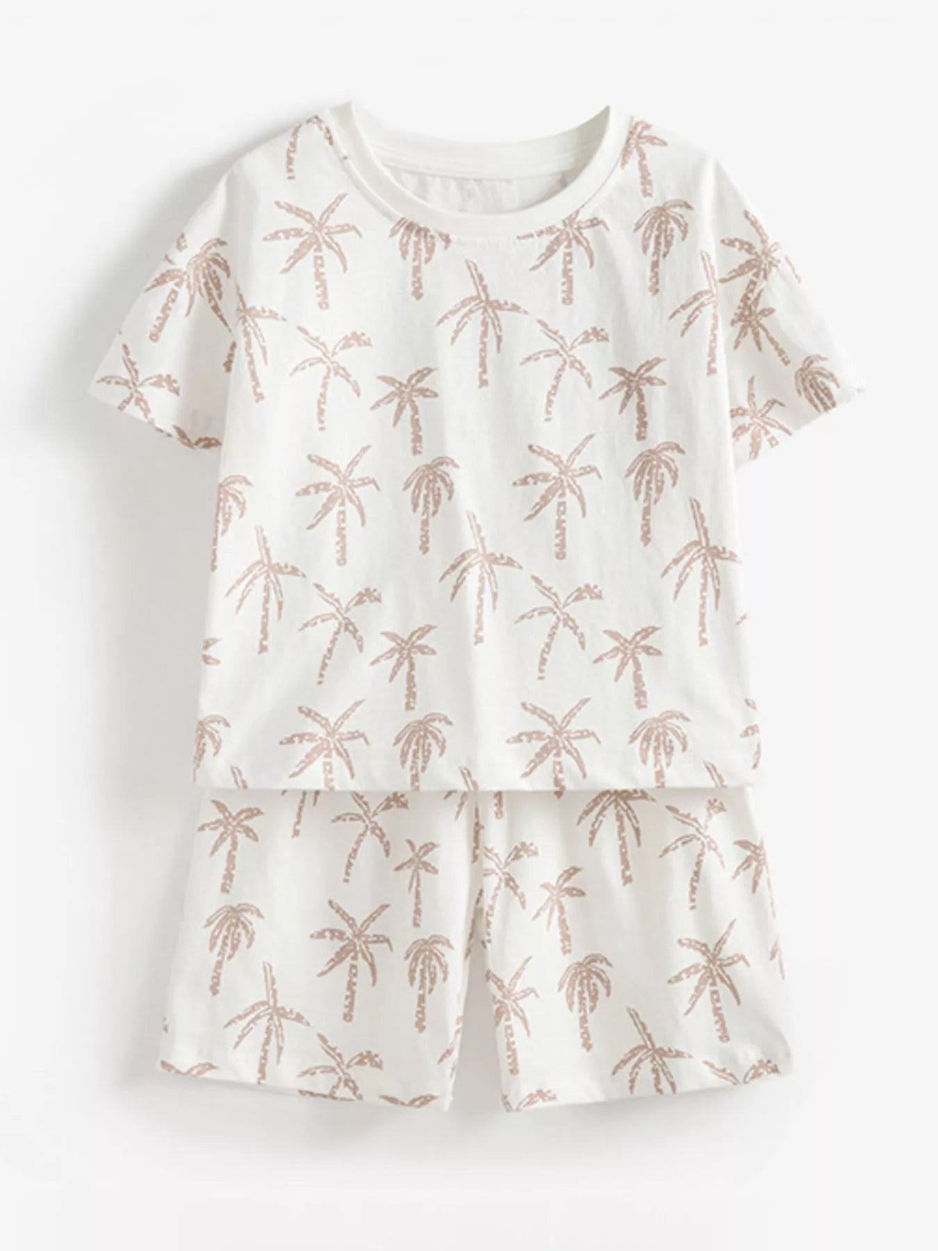 Children's Tropical Palm Print Tee and Shorts Set - Farnelli
