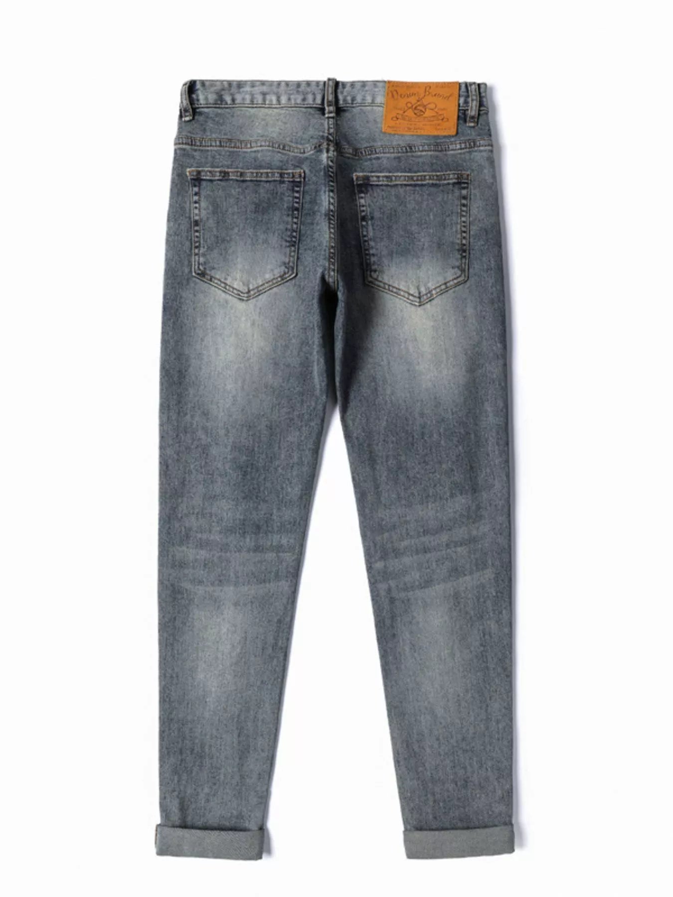 Men's Distressed Slim Fit Jeans - Farnelli