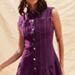 SO ME Button Down Sleeveless Collared Game Day Mini Dress - Farnelli