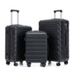 HouseOfZazla 3-piece spinner wheel luggage set with combination locks