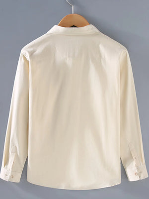 Men's Plus Size Button Up Long Sleeve Shirt - Farnelli