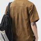 Men's Plus Size Plaid Button Up Short Sleeve Shirt - Farnelli