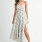 MABLE Floral Print Tiered Cami Maxi Dress - Farnelli