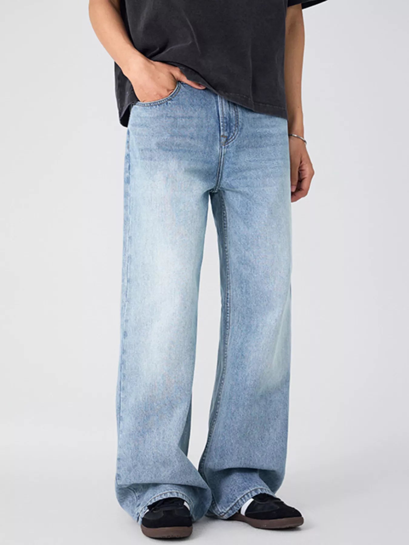 Men's Wide Leg Jeans - Farnelli
