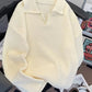 Men's Textured Knit Polo Collar Sweater - Farnelli