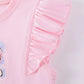 Children's Unicorn Graphic Ruffle Sleeve Tulle Dress - Farnelli