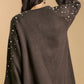 Umgee Full Size Open Front Cardigan with Long Sleeve Pearl Details Plus Size - Farnelli