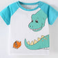 Children's Dinosaur Raglan Sleeve T-Shirt - Farnelli