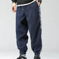 Men's Plus Size Drawstring Contrast Panel Joggers - Farnelli