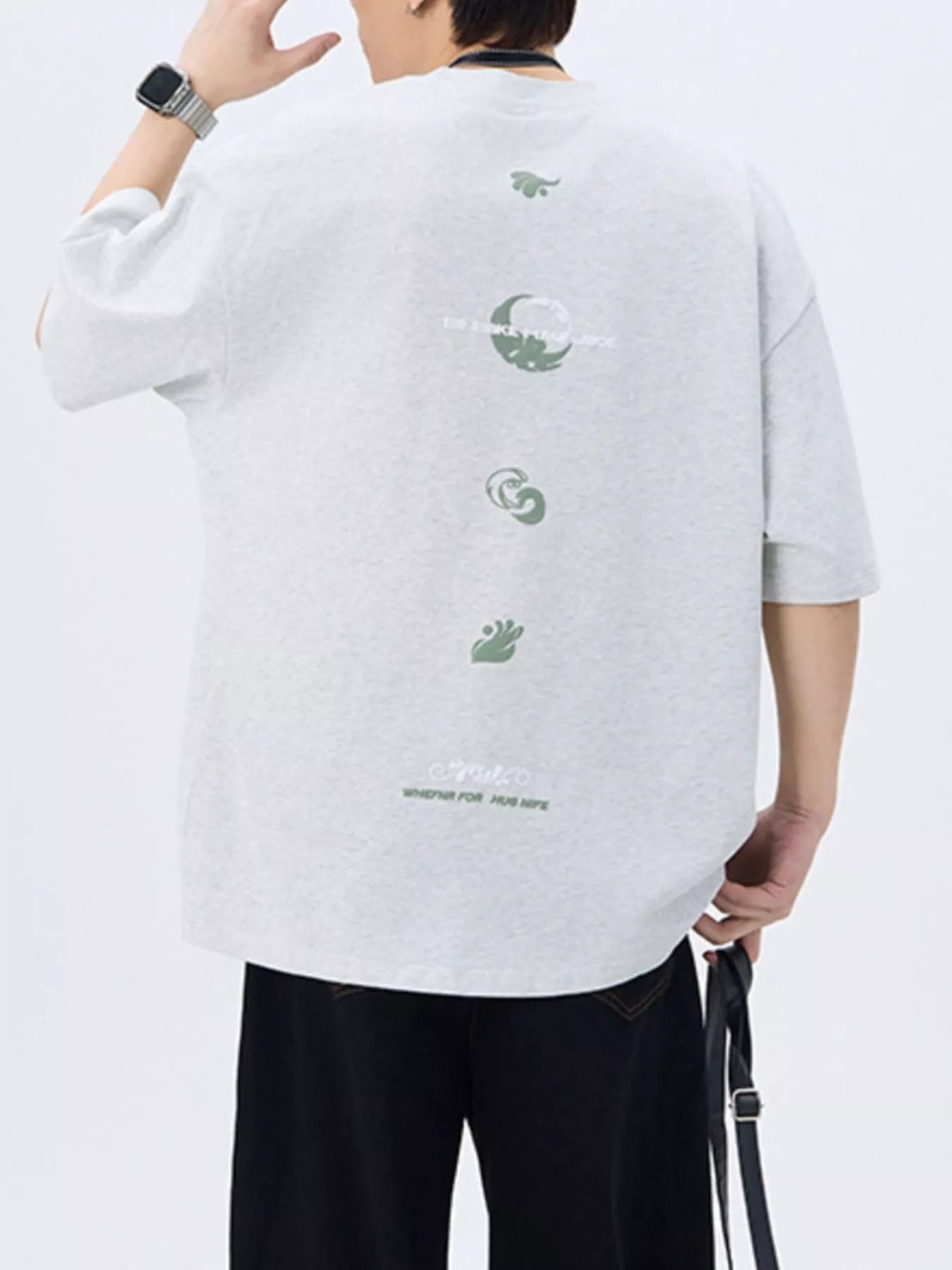 Men's Plus Size Round Neck Short Sleeve T-Shirt - Farnelli