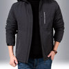 Men's Plus Size Lightweight Zip Up Jacket - Black