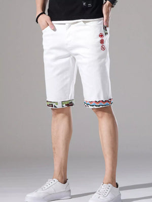 Men's Slim Fit Denim Shorts - Farnelli