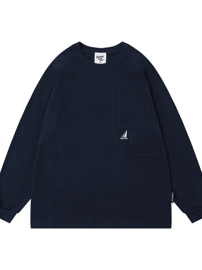 Men's Round Neck Long Sleeve T-Shirt - Farnelli