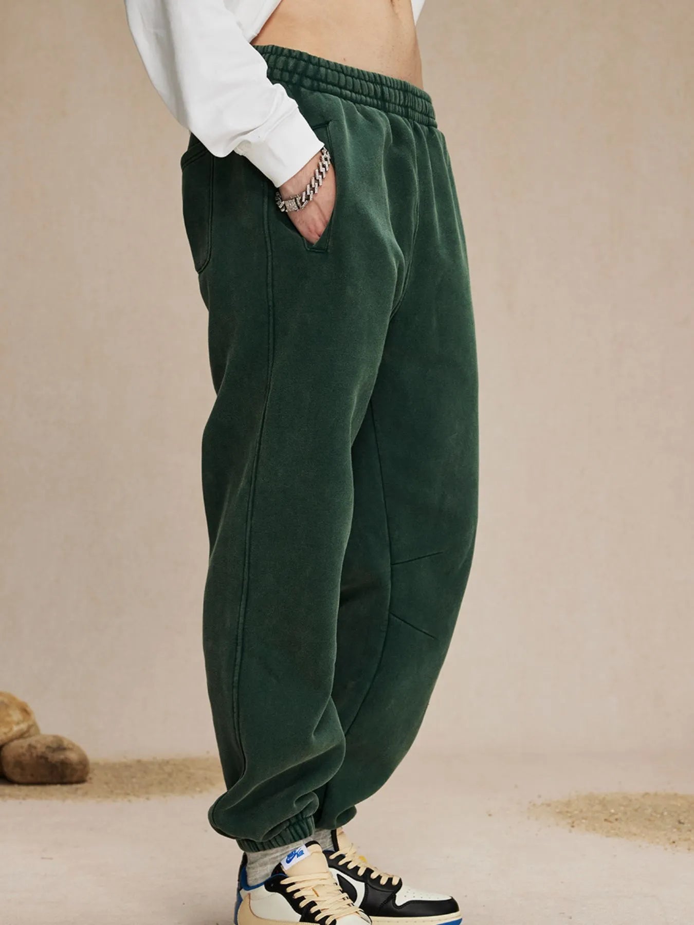 Men's Casual Elastic Waist Cotton Sweatpants - Farnelli