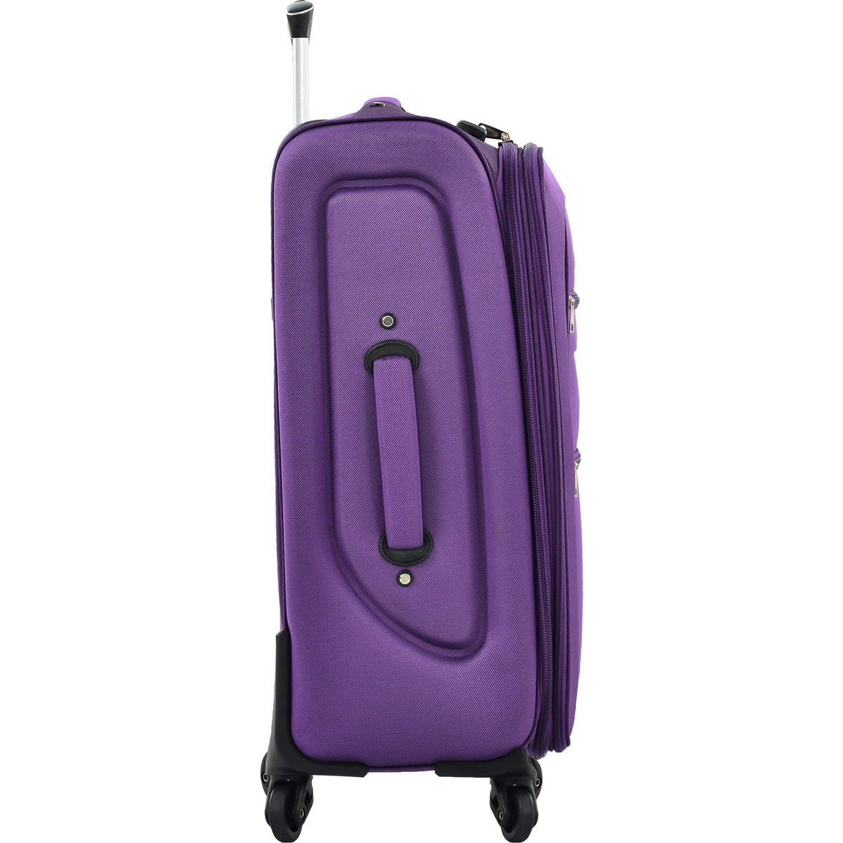 HouseOfZazla expandable softside luggage 3-piece set with spinner wheels in multiple colors