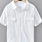 Men's Plus Size Button Up Short Sleeve Shirt - Farnelli