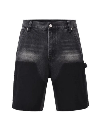 Men's Washed Cargo Denim Shorts - Farnelli