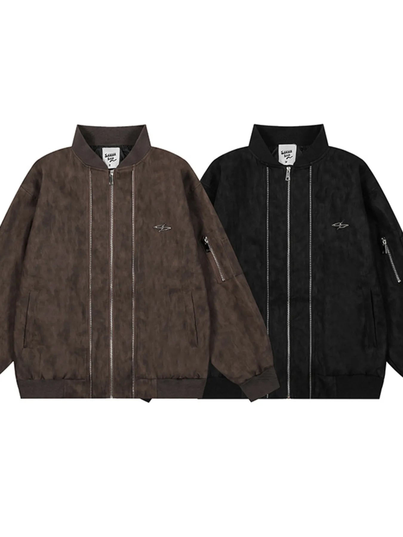 Men's Zip Up Long Sleeve Jacket - Farnelli