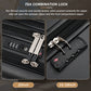HouseOfZazla black 5-piece hardside luggage set with USB port and TSA lock