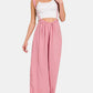 Zenana Pocketed Wide Strap Wide Leg Overalls - Farnelli
