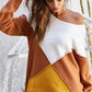 BiBi Color Block Geometric Sweater - Farnelli