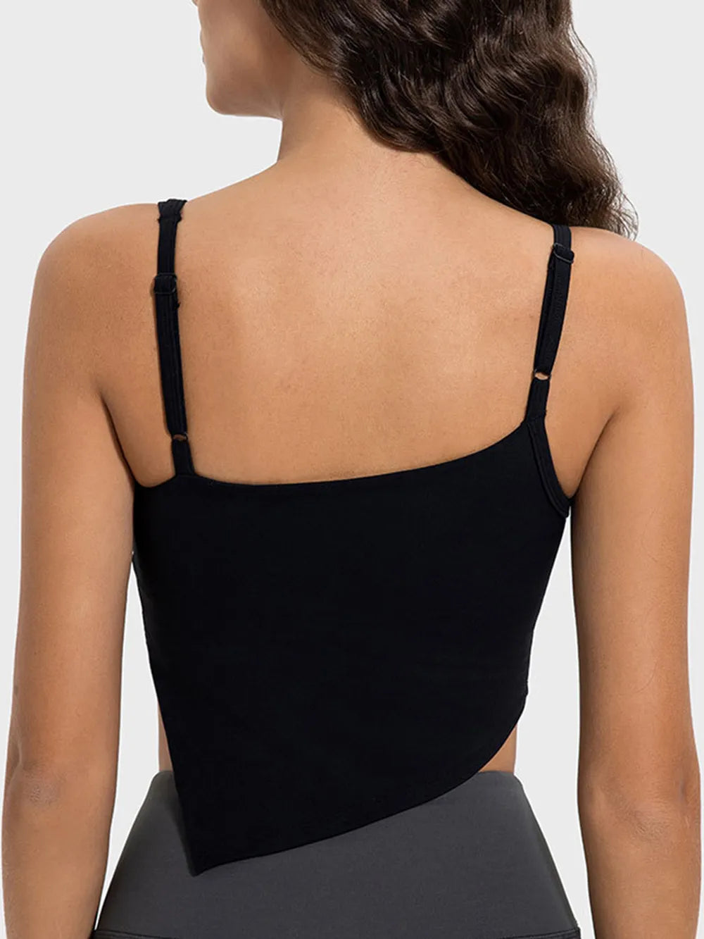 Millennia Slit Asymmetrical Neck Active Cami - Farnelli