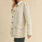 Aemi + Co Seam Detail Button Up Jacket with Pockets - Farnelli