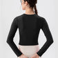 Round Neck Long Sleeve Active T-Shirt - Farnelli