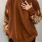 Men's Plus Size Ethnic Pattern Oversized Pullover Sweater - Farnelli