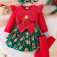 Children's My First Christmas Ruffle Sleeve Set - Farnelli
